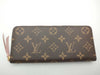 LOUIS VUITTON Monogram M61298 Portefeuille Clemence Rose Ballerine Wallet