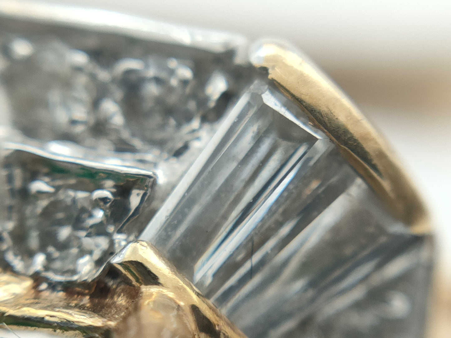 Emerald and Diamond 14K Gold Ring, 4.1g