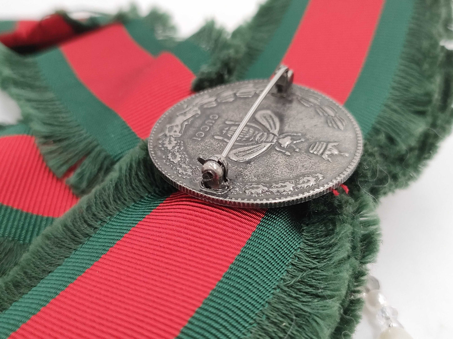 (10461_0018) GUCCI Sherry Ribbon Brooch Brooch