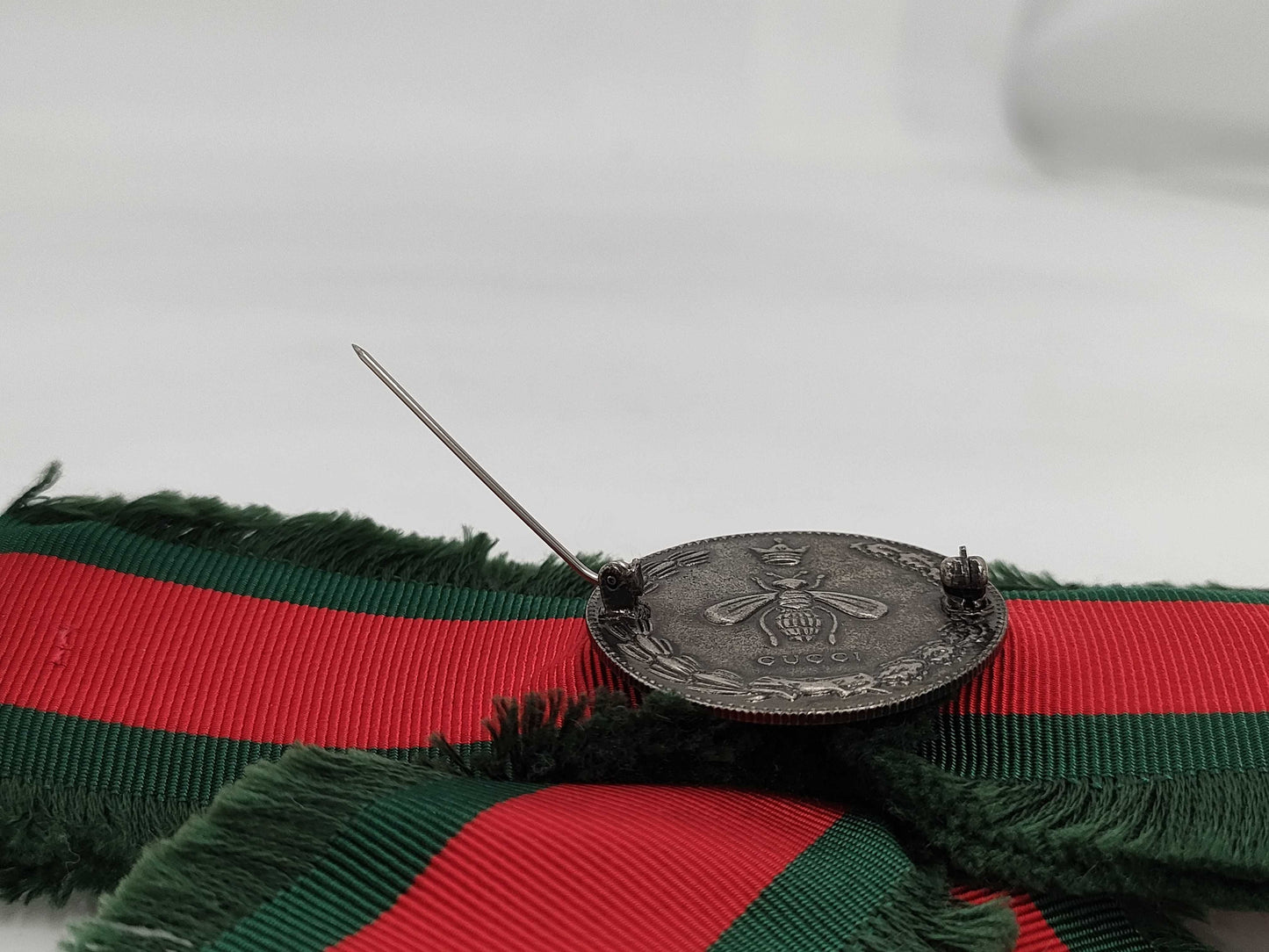 (10461_0018) GUCCI Sherry Ribbon Brooch Brooch