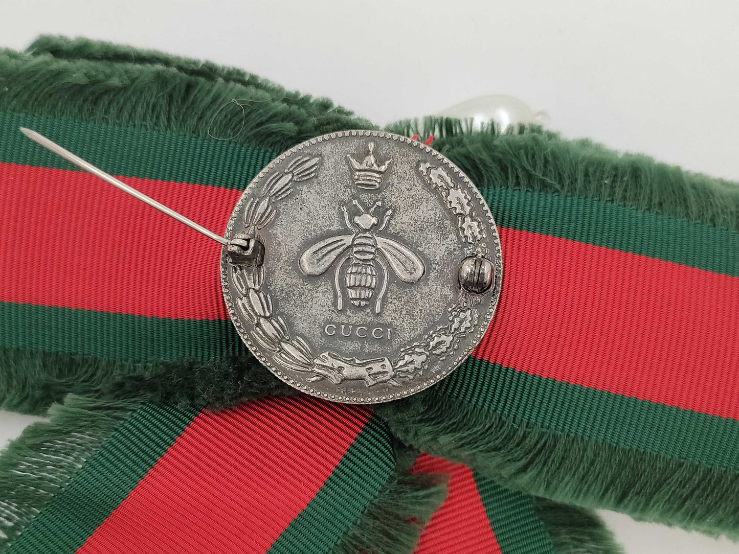 (10461_0018) GUCCI Sherry Ribbon Brooch Brooch
