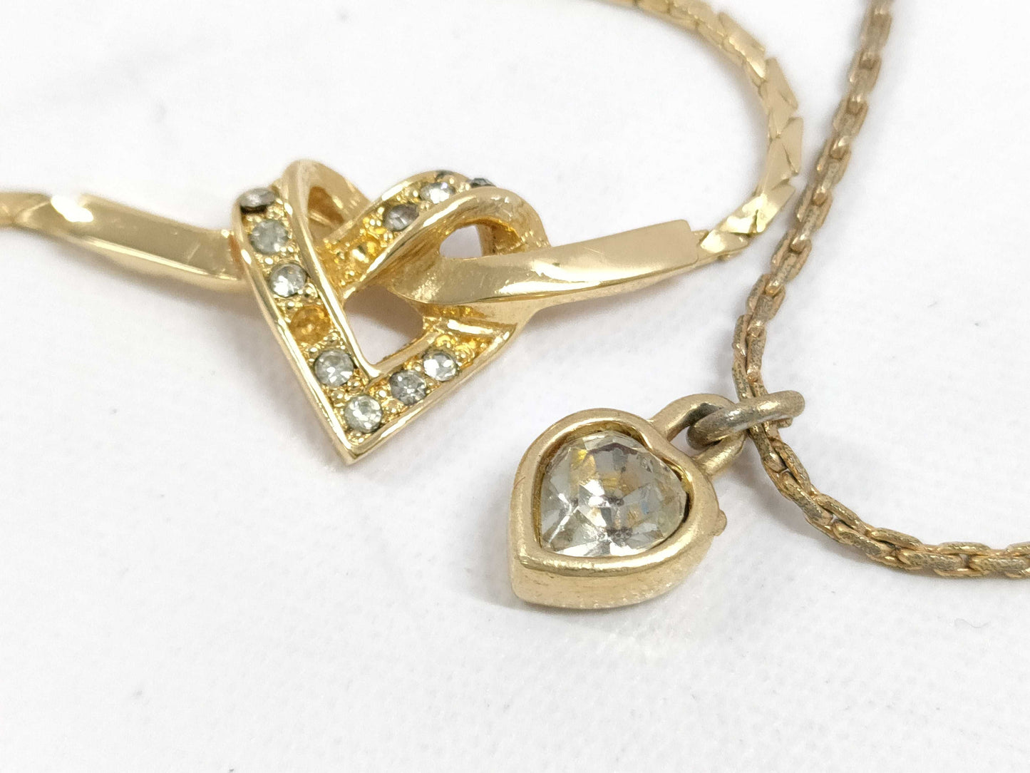 Dior Heart Necklace 2-Piece Set Necklace