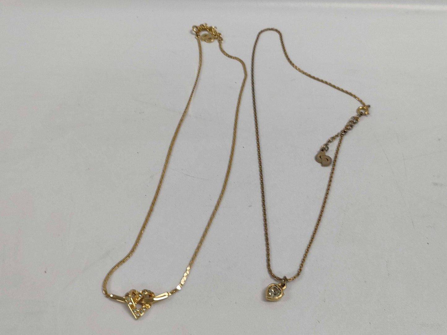 Dior Heart Necklace 2-Piece Set Necklace