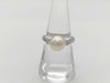 Pearl, diameter approximately 9.2mm, D0.22ct, Pt900, 5.7g, Ring