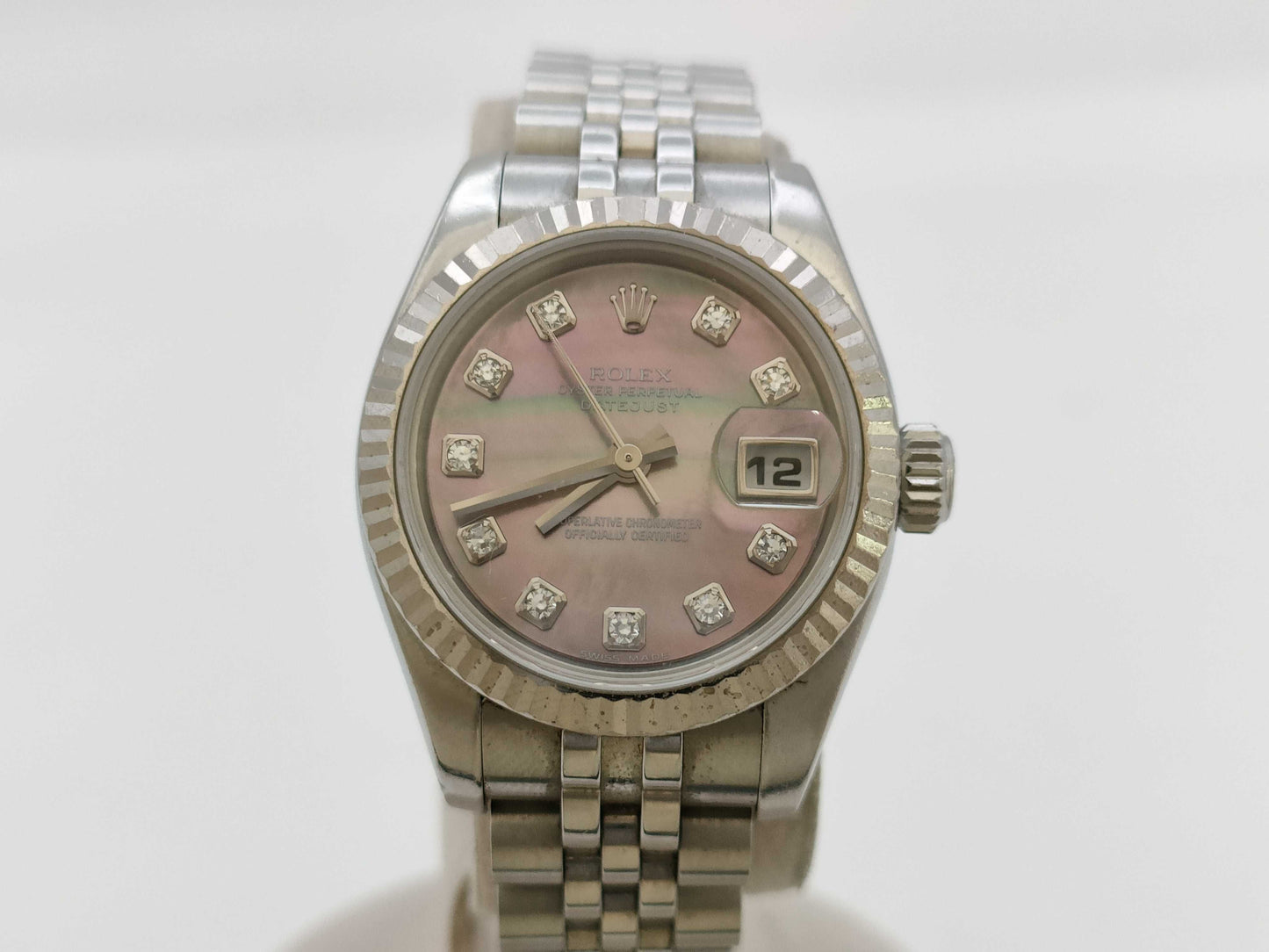 ROLEX 179174G D655695 Black Shell Dial Women's Watch