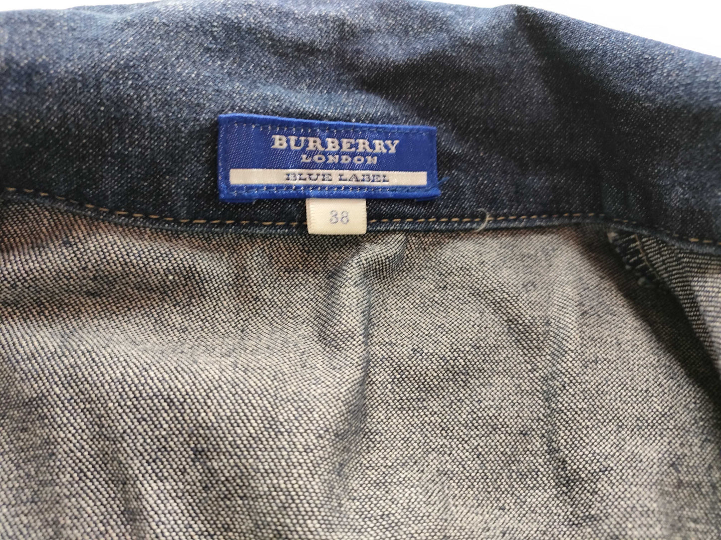 (10462_0206) BURBERRY Denim Jacket/Button Nova Check Jacket