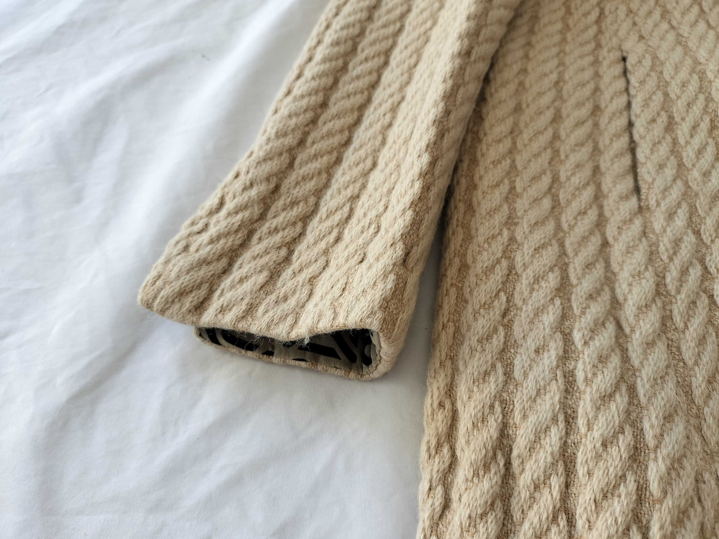 (10462_0126) CHANEL 00A Long Knit Coat Coat