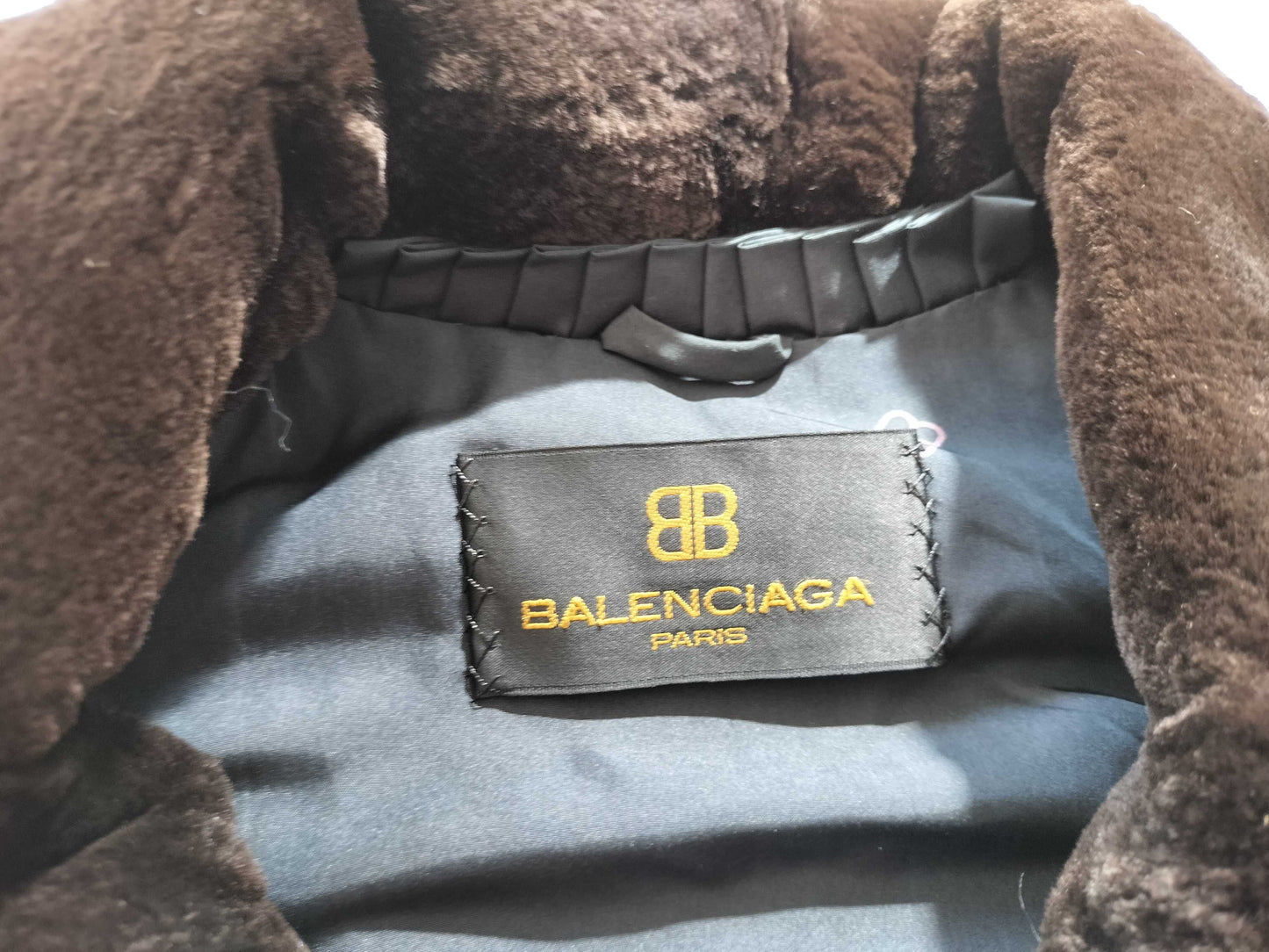(10462_0245)▼BALENCIAGA Mink Long Brown Coat