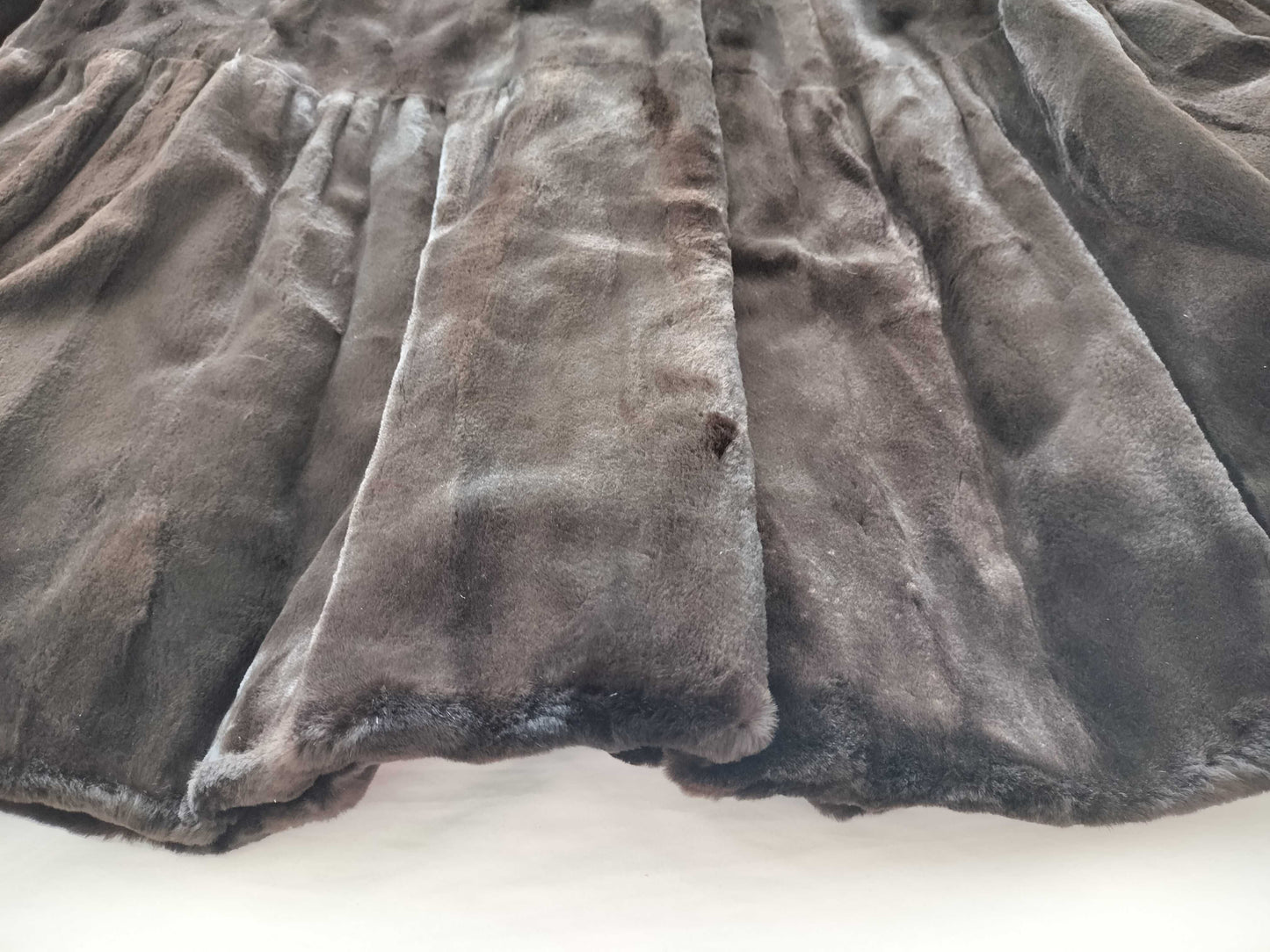 (10462_0245)▼BALENCIAGA Mink Long Brown Coat