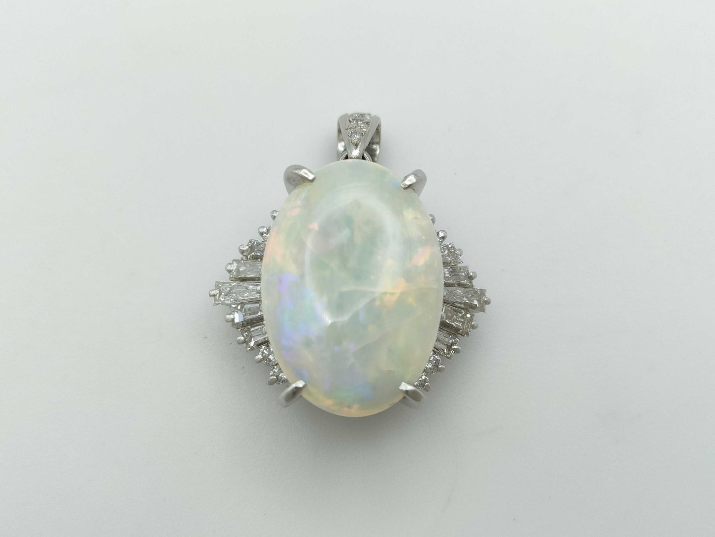 OP11.00ct D0.03/1.13ct PT900 11.5g Pendant Top