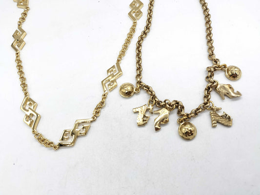 GIVENCHY Ferragamo/Givenchy Gold Necklace *2 Necklaces