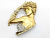 D0.08ct K18/Pt900 23.4g Brooch