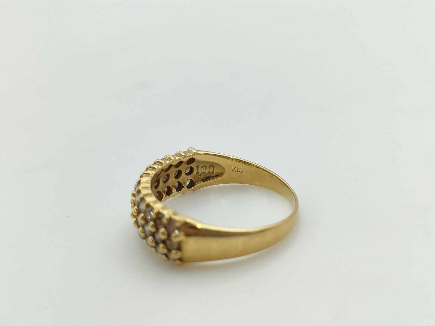 D1.00ct K18 3.7g Ring