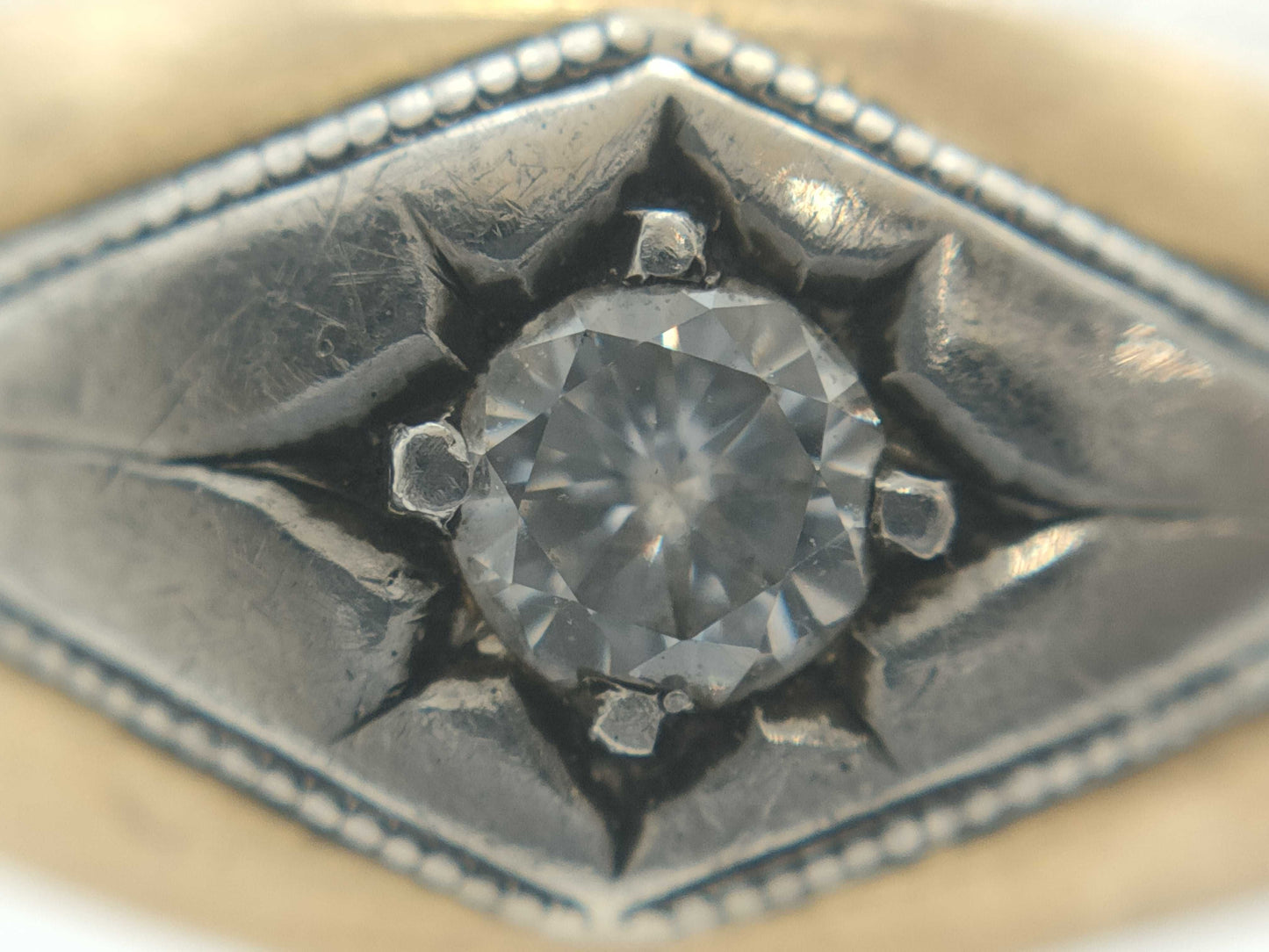 Diamond K18/Pm 3.2g Ring