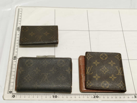 LOUIS VUITTON Monogram Wallet 3-Piece Set