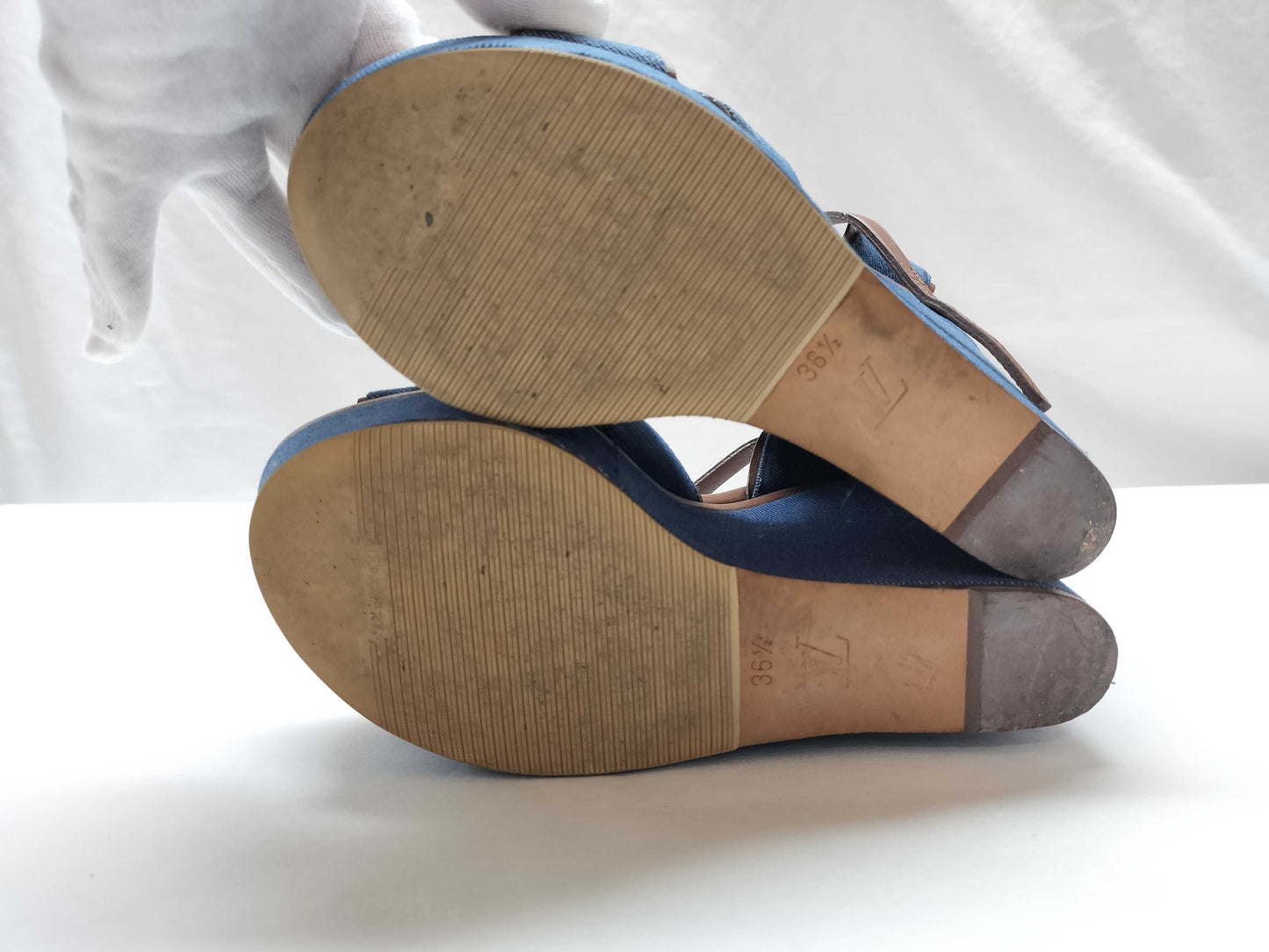 LOUIS VUITTON denim sandals sandals