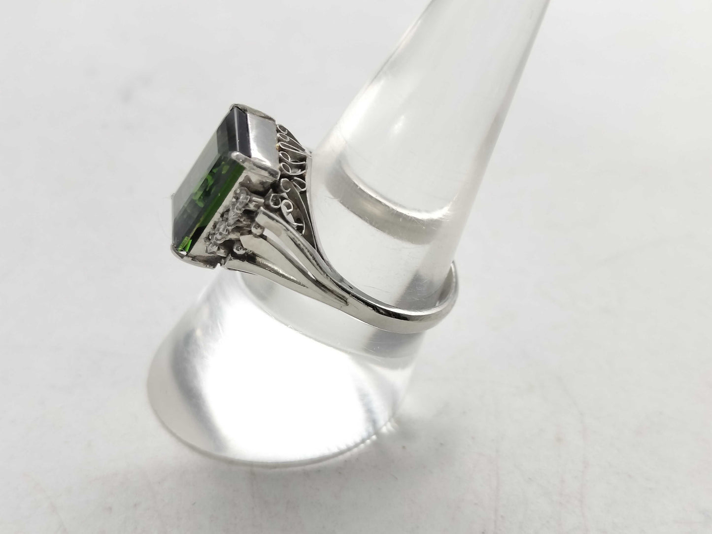 Tourmaline D0.12ct Pm900 6.8g Ring