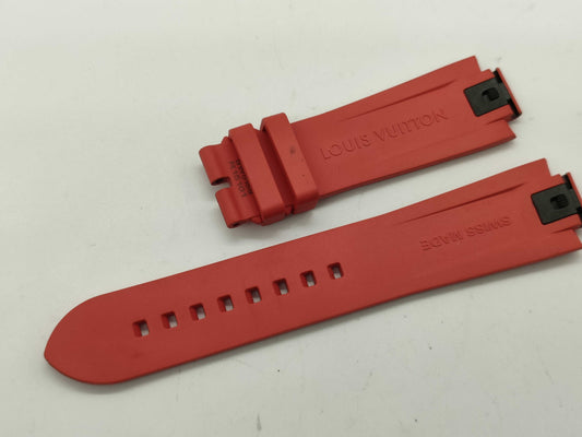 LOUIS VUITTON Tambour Belt Red Other Accessories