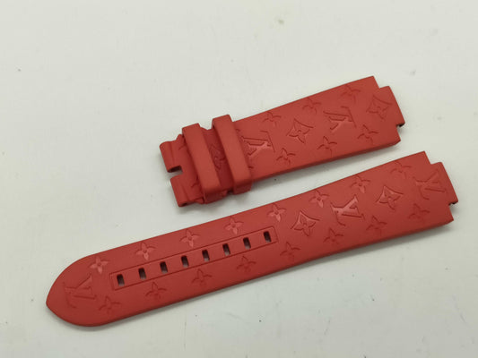 LOUIS VUITTON Tambour Belt Red Other Accessories