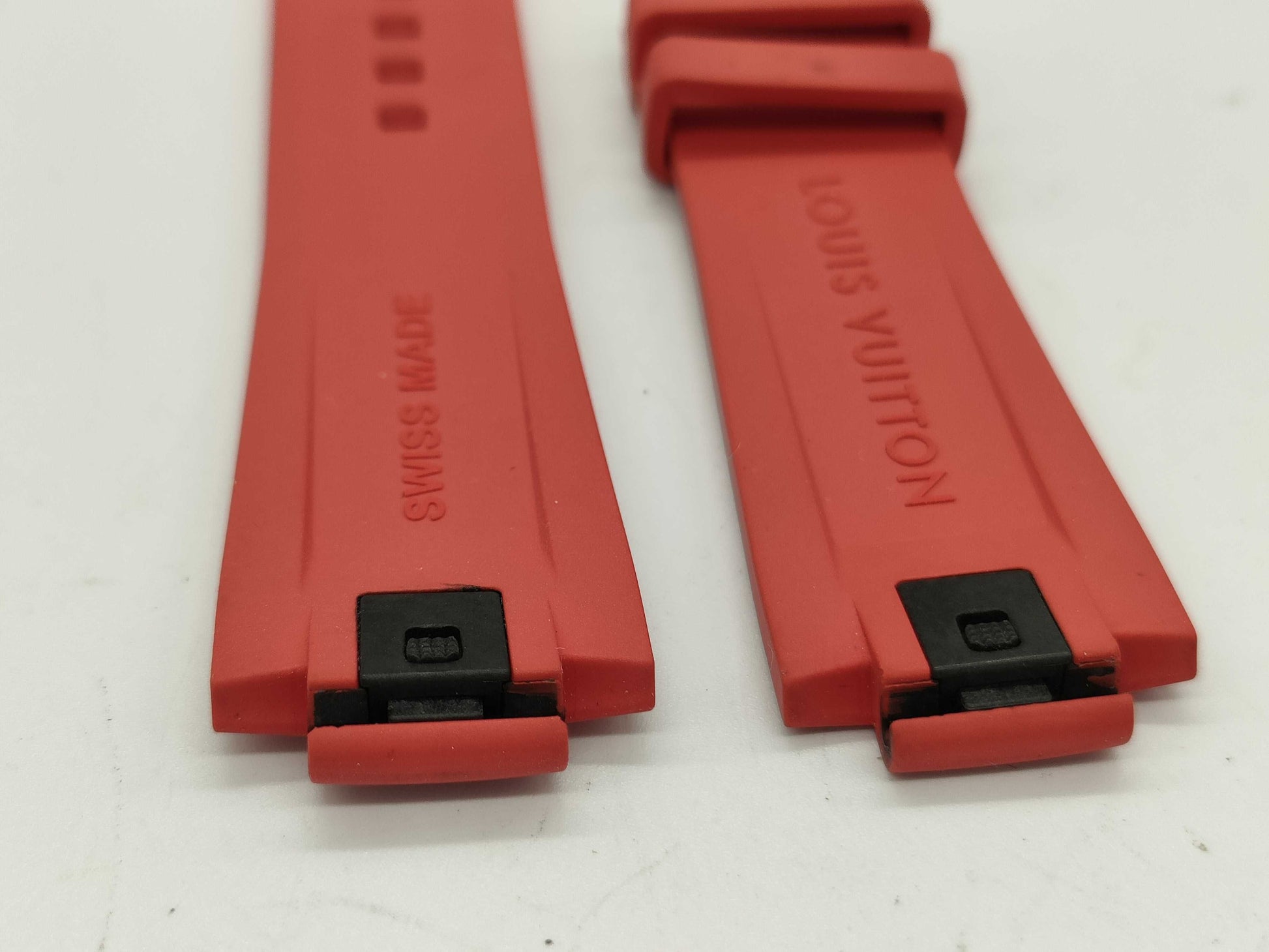 LOUIS VUITTON Tambour Belt Red Other Accessories