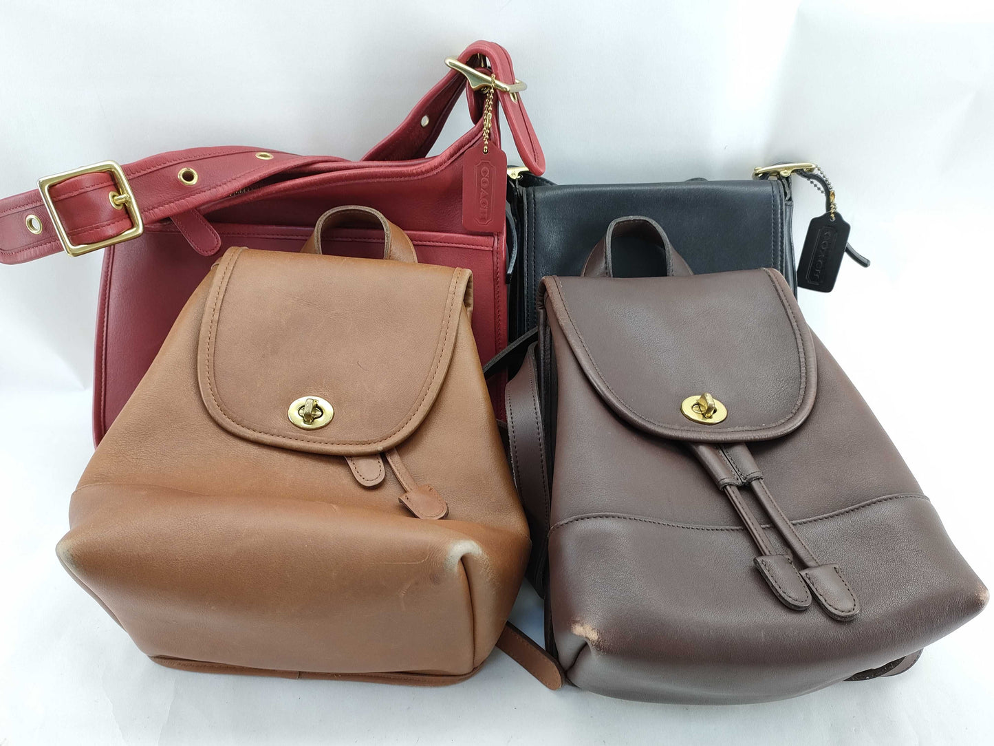 COACH Turnlock Legacy Backpack and Shoulder Bag Set