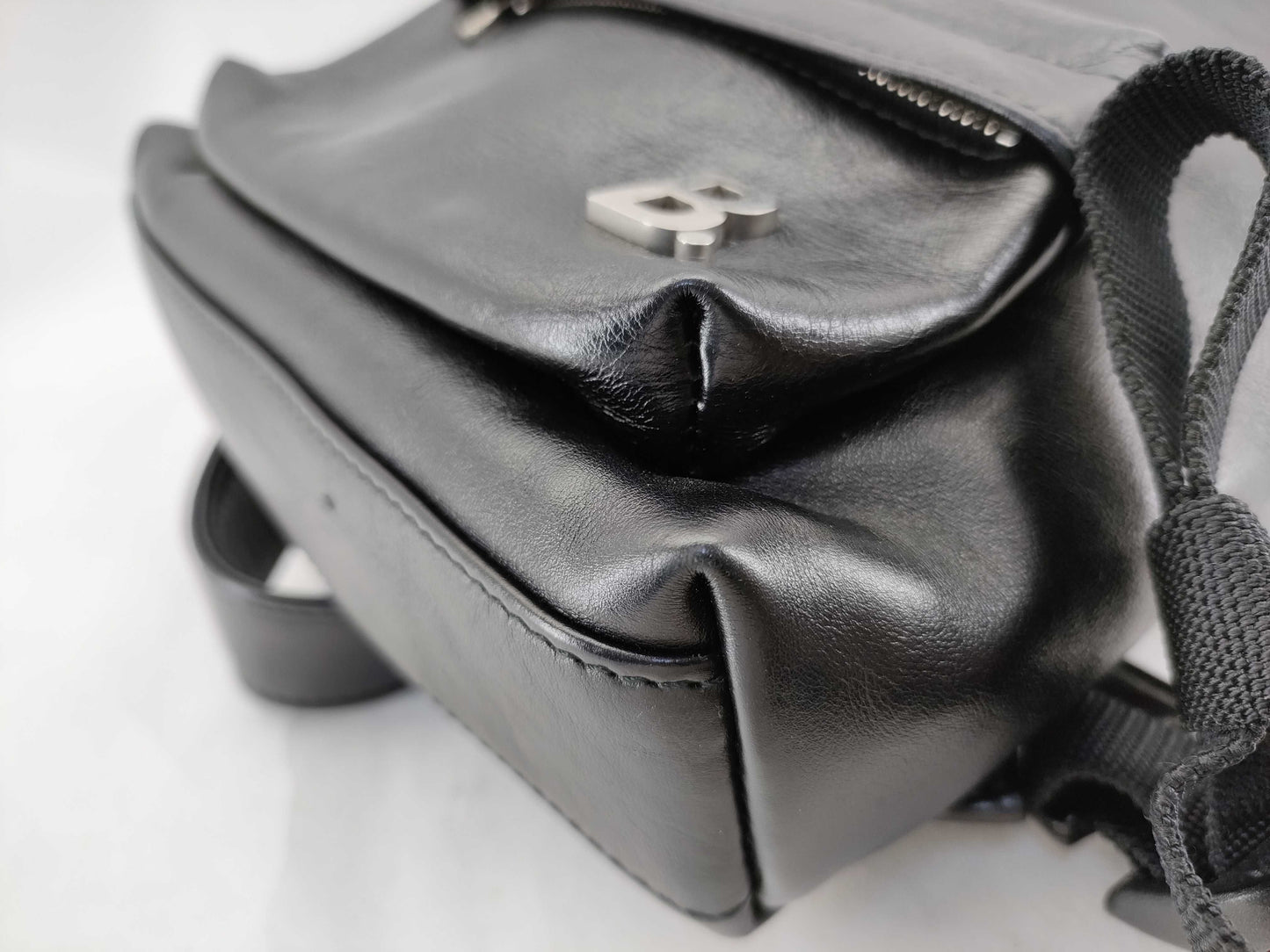 (10460_0216) BALENCIAGA B Logo Rucksack 580026 Rucksack