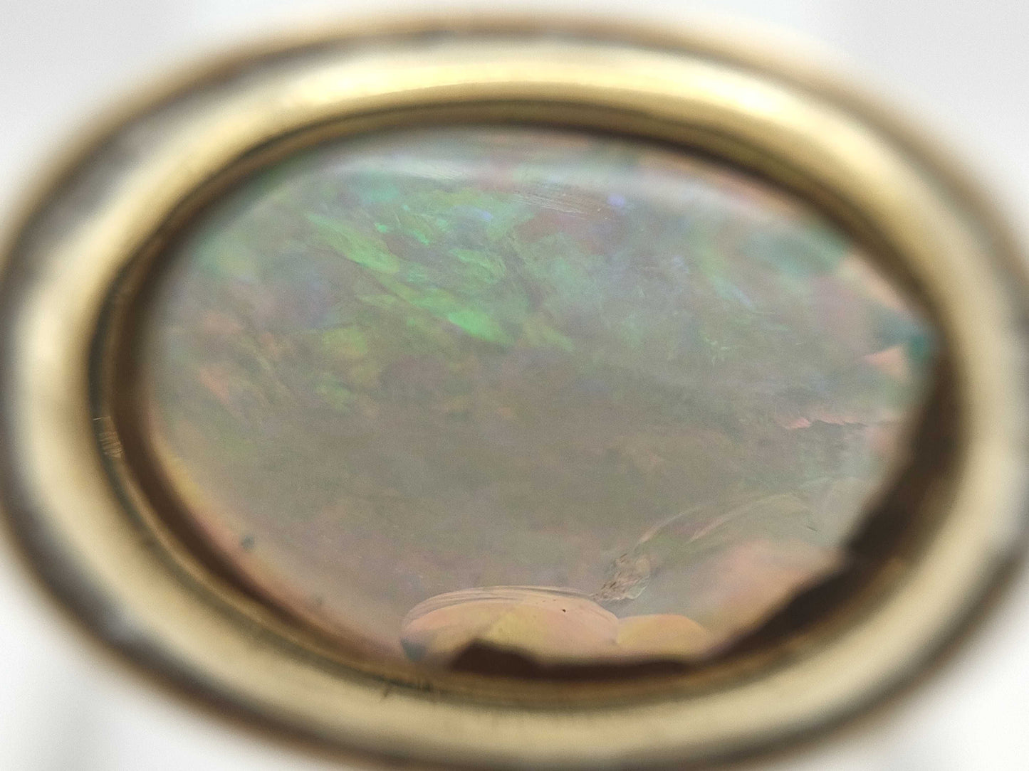 Opal and Diamond 18K 9.7g Ring