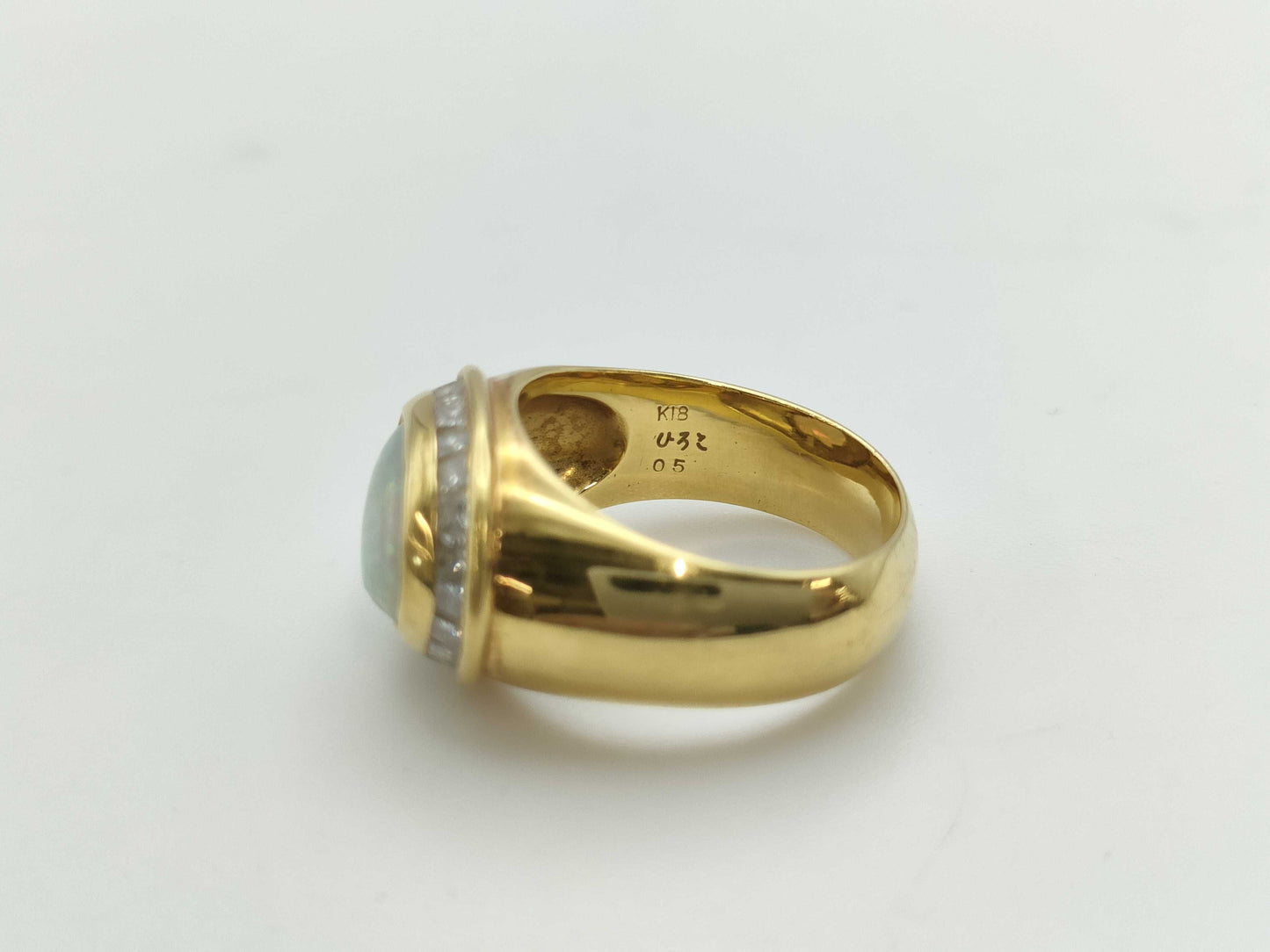 Opal and Diamond 18K 9.7g Ring