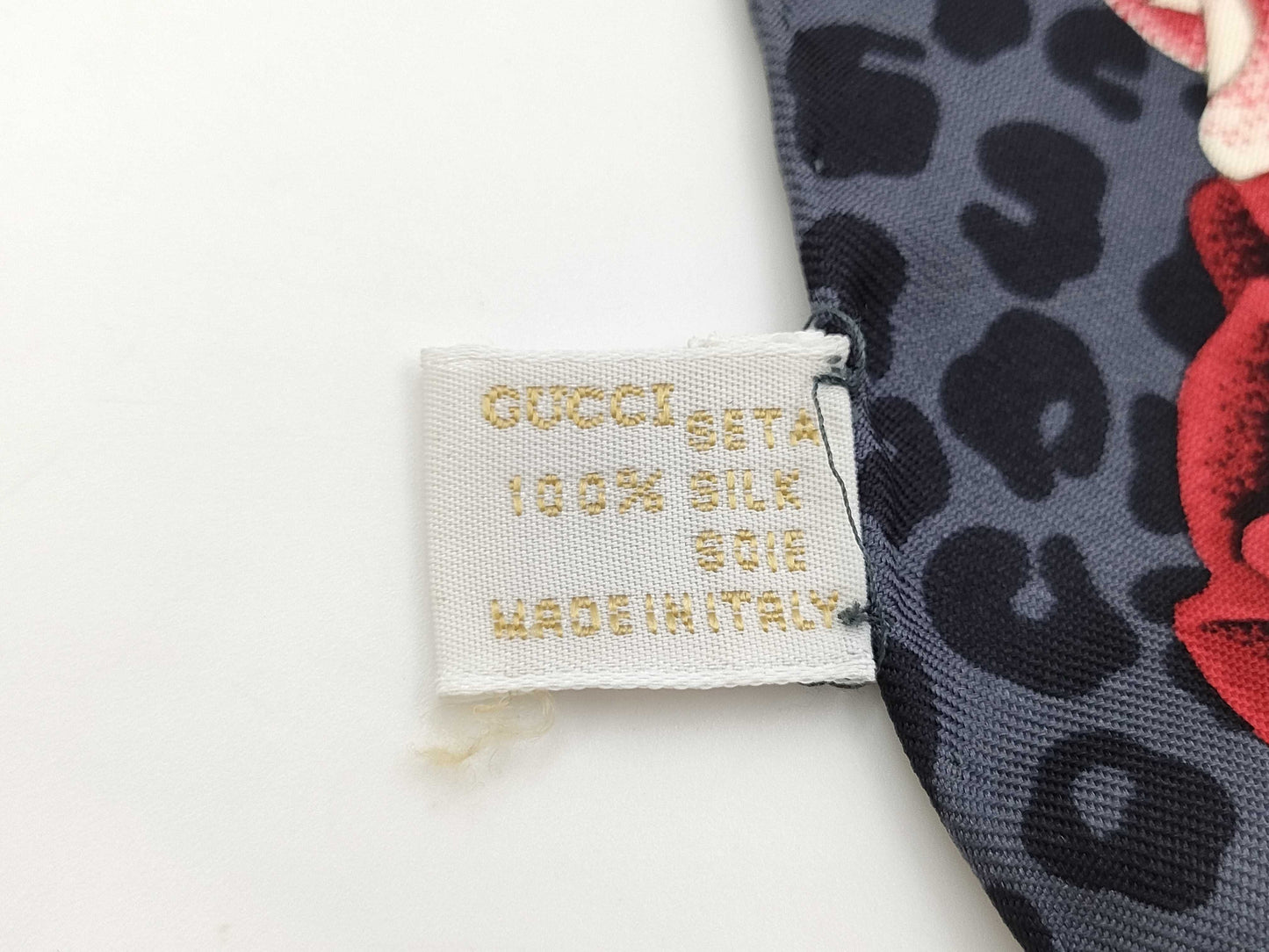 (10462_0163) GUCCI Scarf Floral Scarf