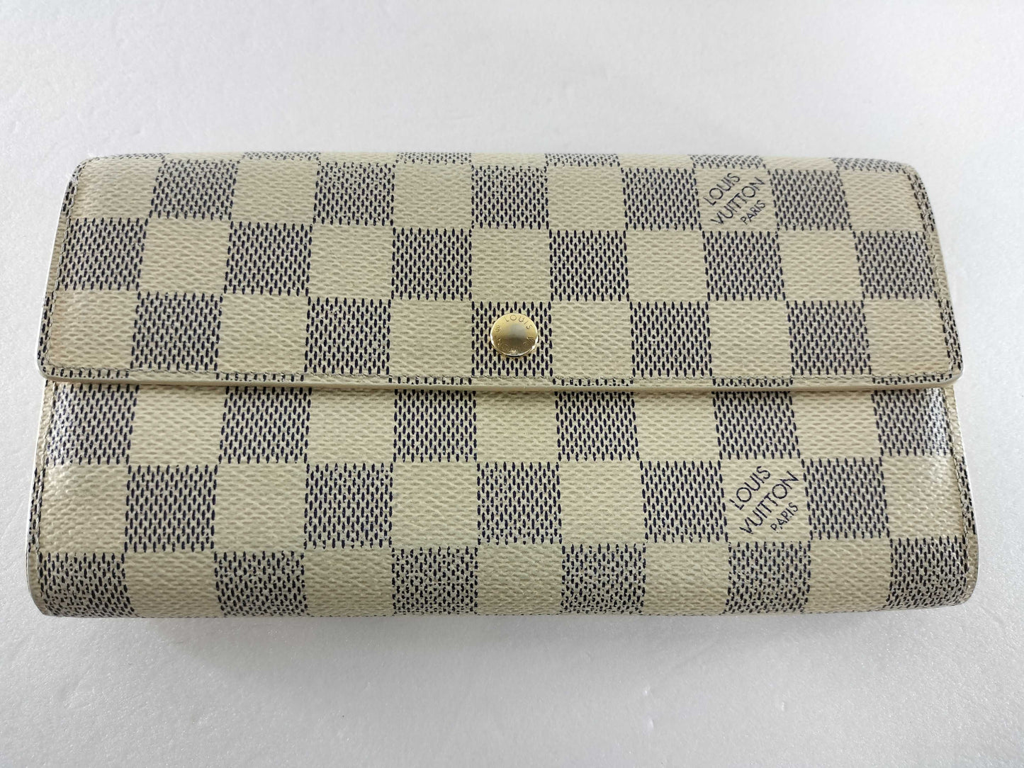 LOUIS VUITTON Damier Azur N61735 Portefeuille Sarah Wallet