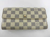 LOUIS VUITTON Damier Azur N61735 Portefeuille Sarah Wallet