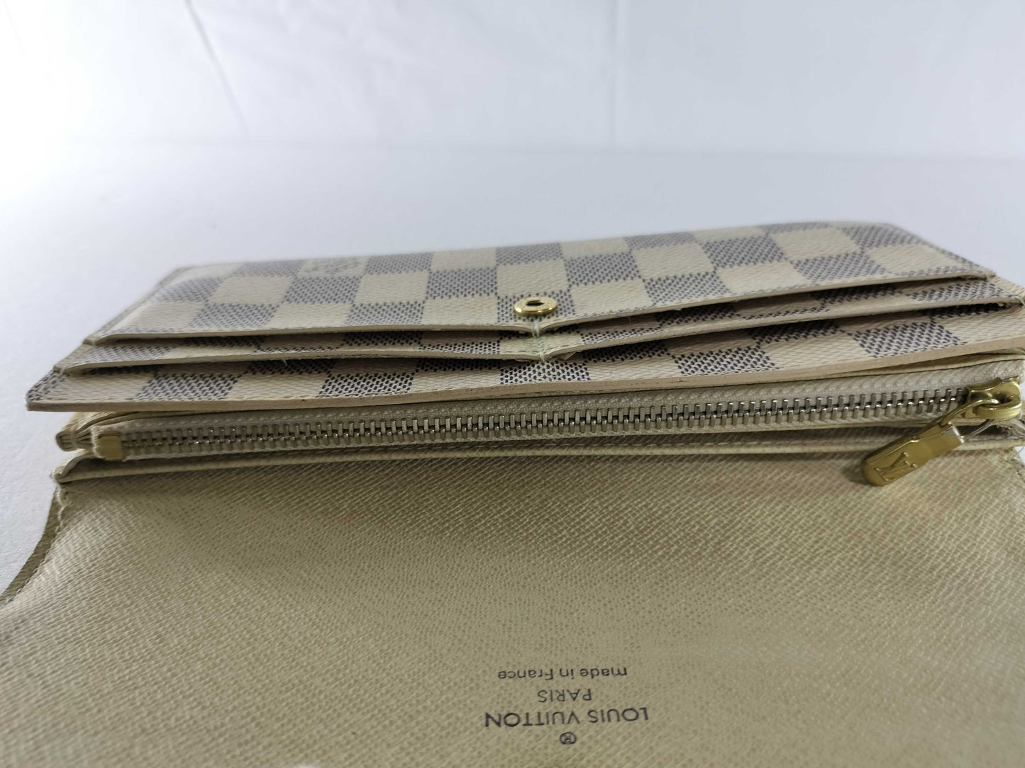 LOUIS VUITTON Damier Azur N61735 Portefeuille Sarah Wallet