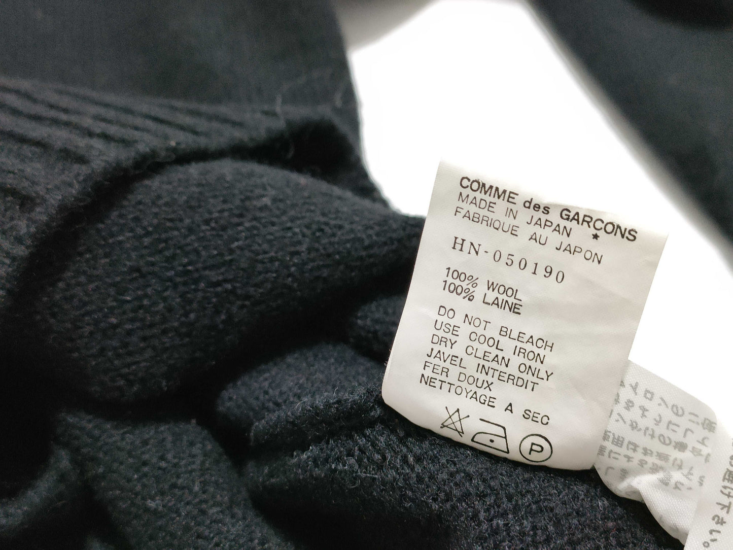 COMME des GARCONS Turtleneck Knit Black Other Apparel