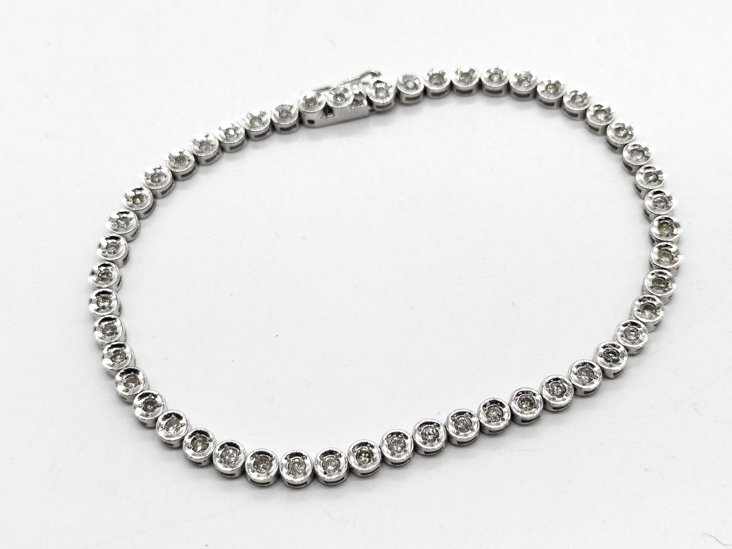 D1.00ct. Pt850 9.1g Bracelet/Bangle