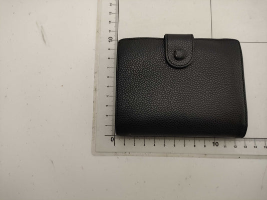 CHANEL Caviar Leather Folding Wallet with Coco Mark and Gold Hardware