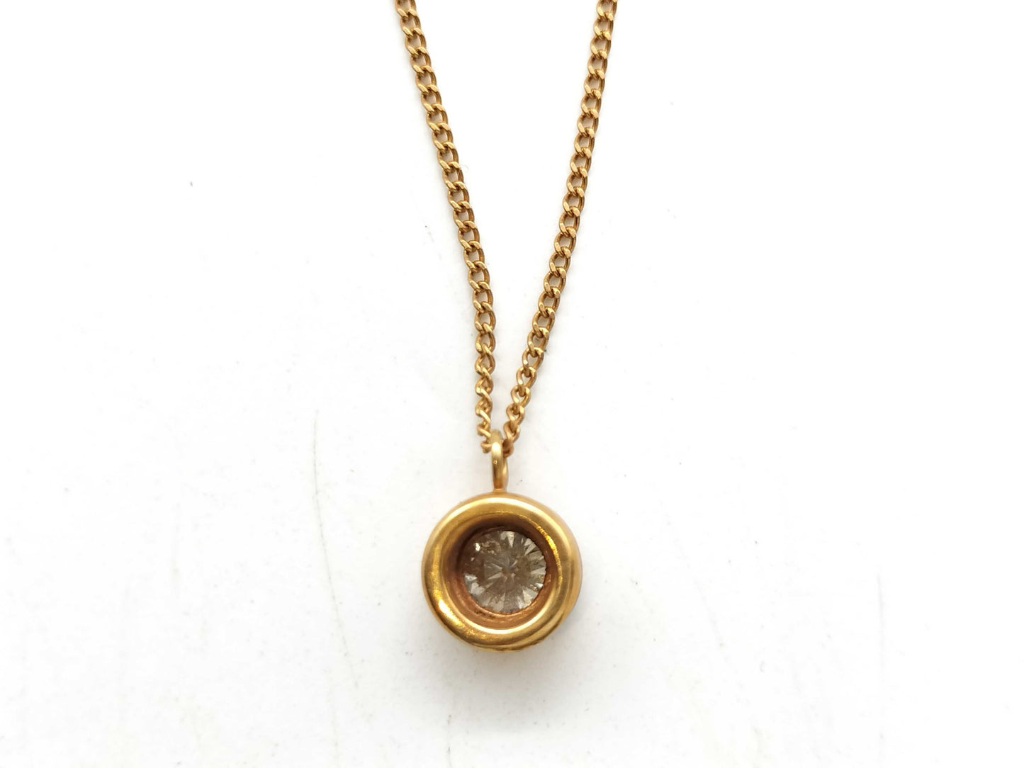 D0.36ct K18 2.5g Necklace