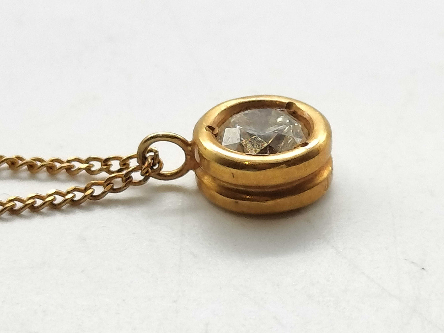 D0.36ct K18 2.5g Necklace