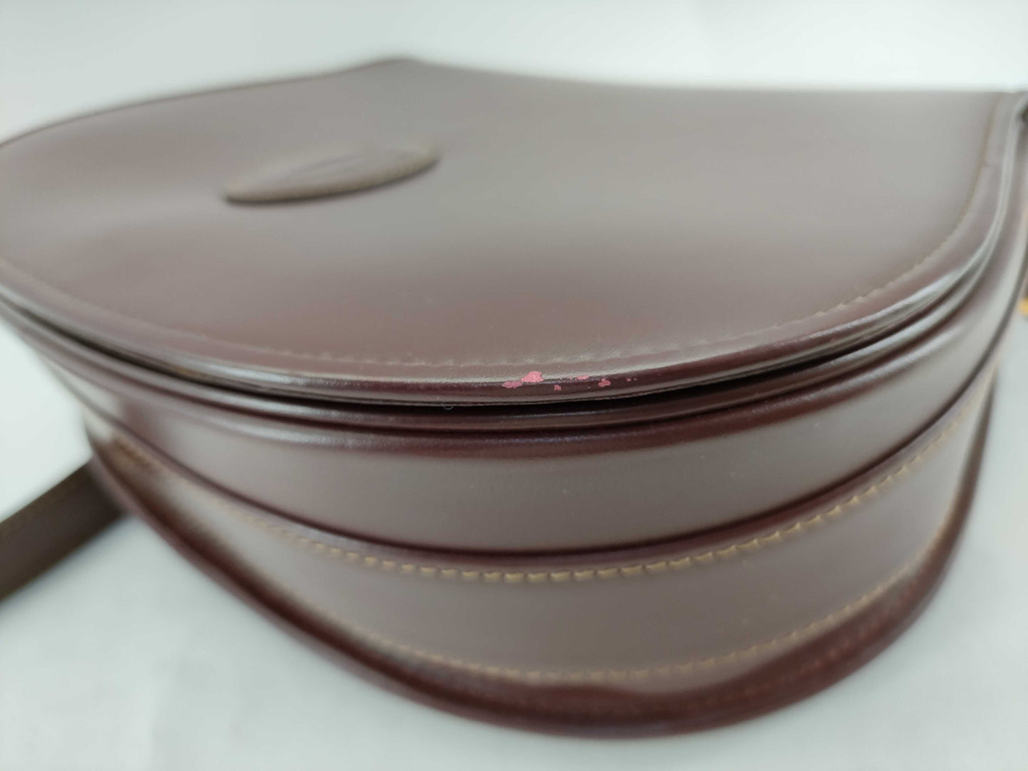 (10460_0126) Cartier Mast Mast Bordeaux Logo Shoulder Bag