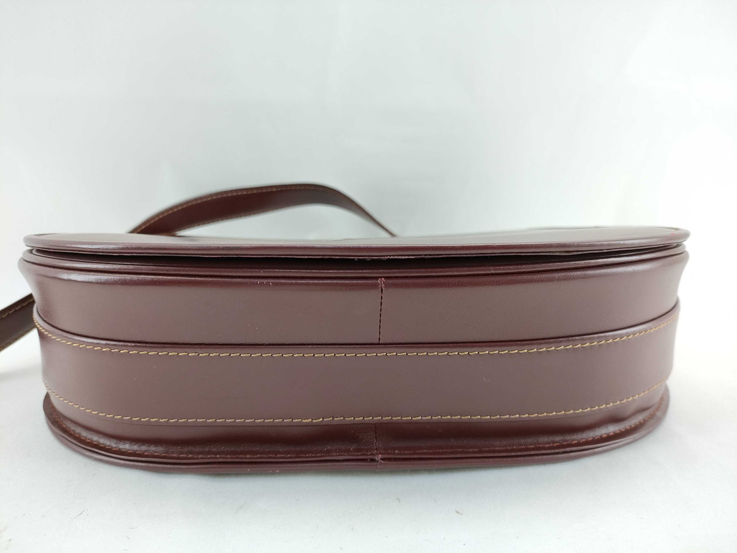 (10460_0126) Cartier Mast Mast Bordeaux Logo Shoulder Bag