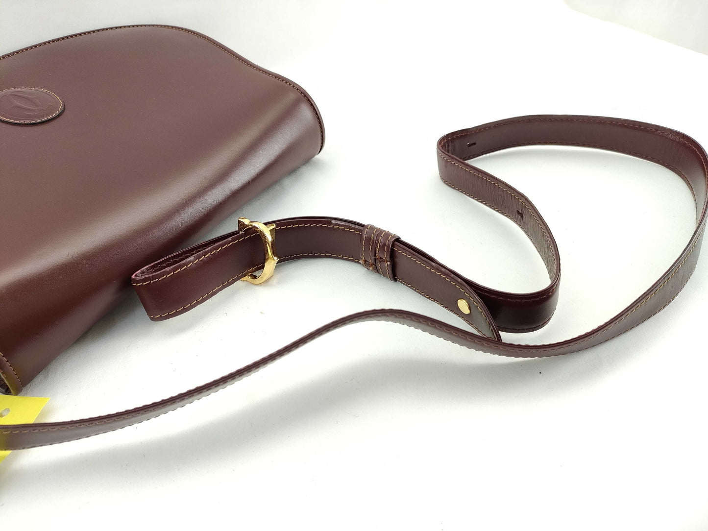(10460_0126) Cartier Mast Mast Bordeaux Logo Shoulder Bag