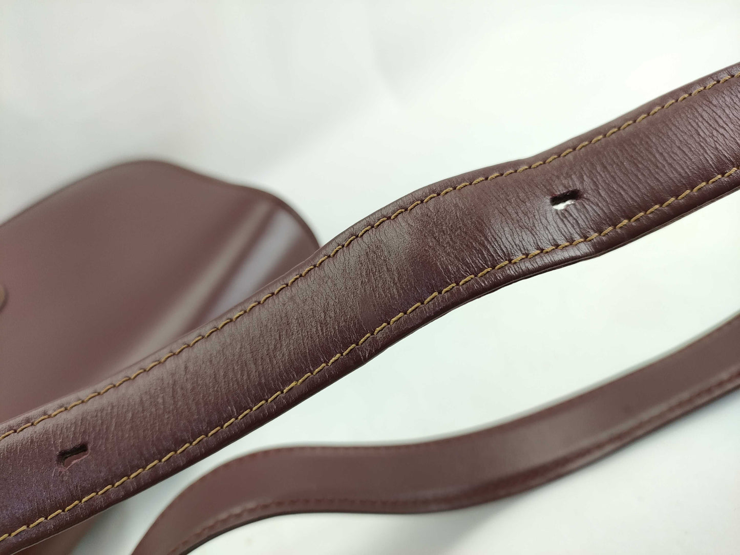 (10460_0126) Cartier Mast Mast Bordeaux Logo Shoulder Bag