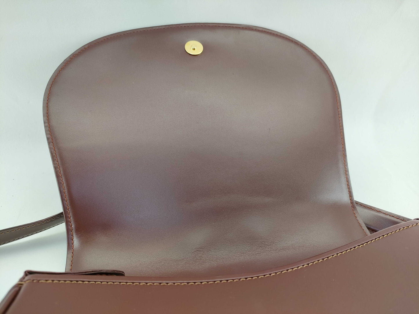(10460_0126) Cartier Mast Mast Bordeaux Logo Shoulder Bag