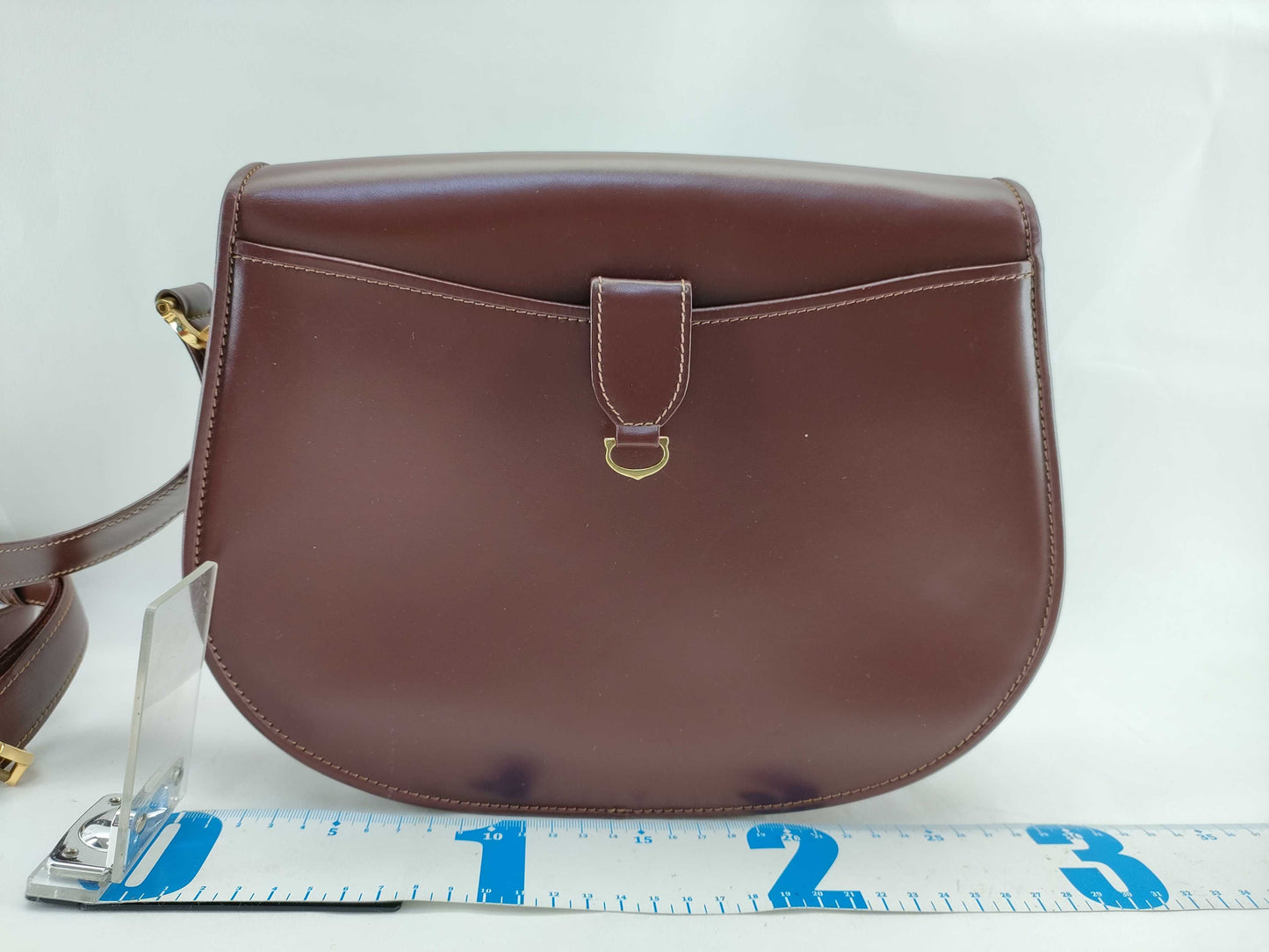 (10460_0126) Cartier Mast Mast Bordeaux Logo Shoulder Bag
