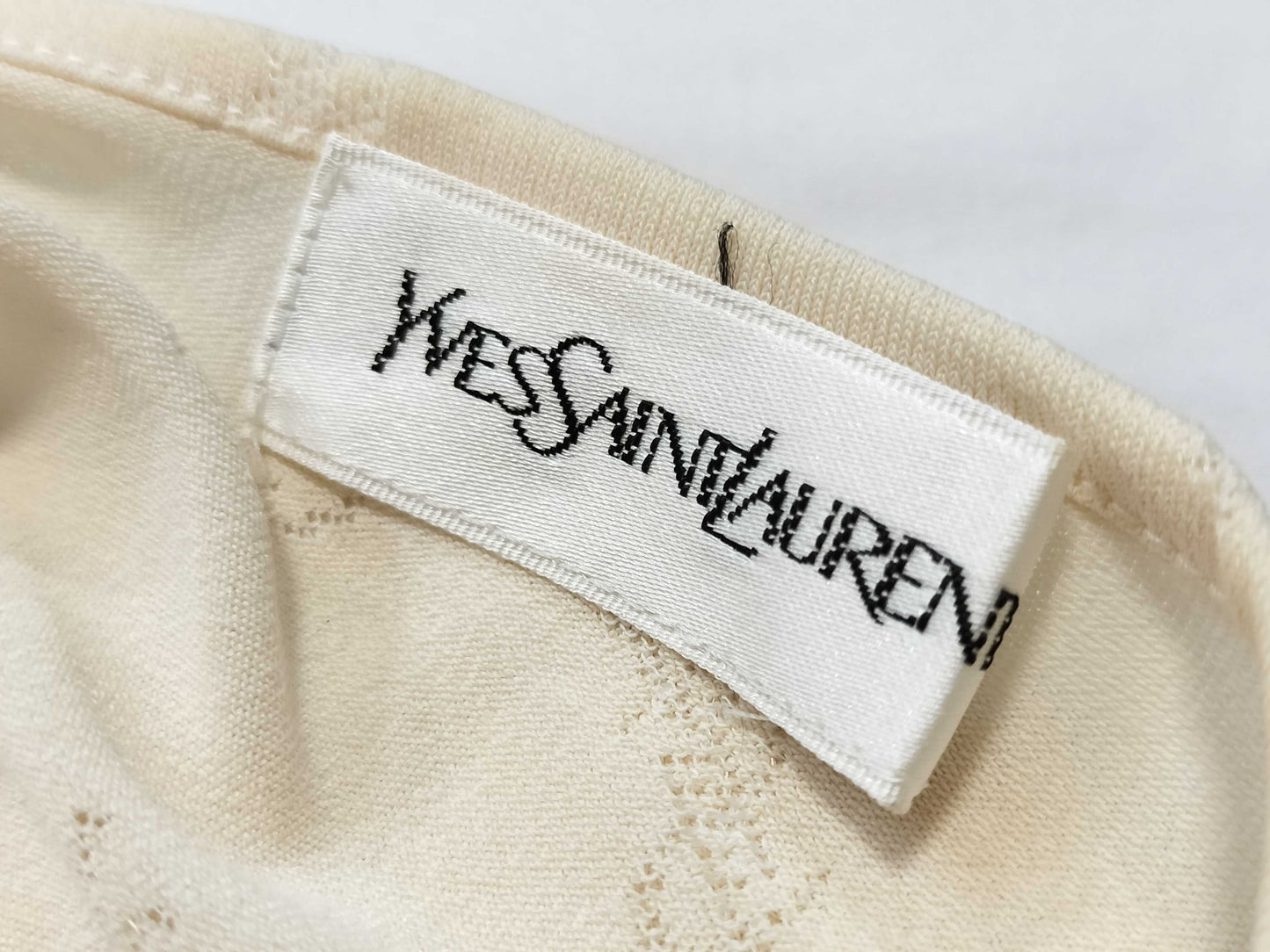 Yves Saint Laurent Vintage/Cassandra Logo Short Sleeve Dress