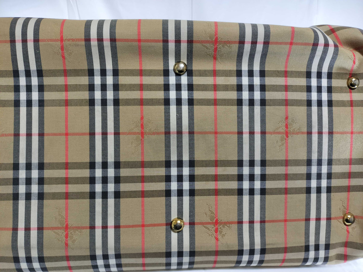 (10460_0181) BURBERRY Check Boston Bag Boston Bag