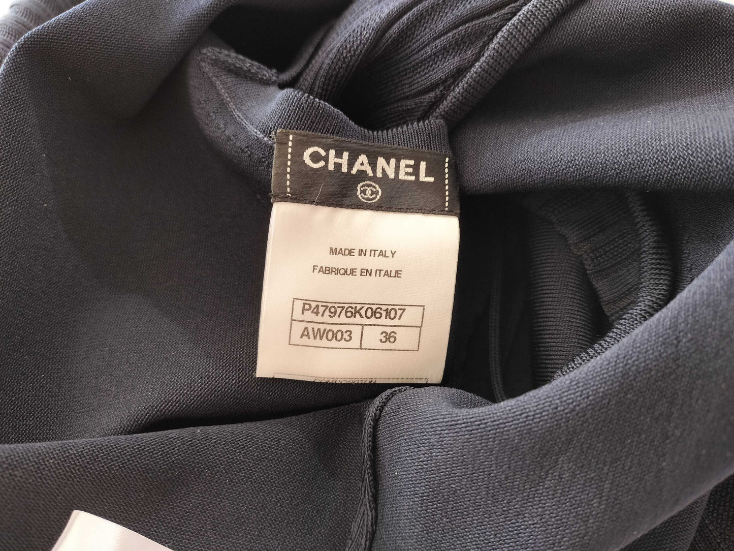 (10462_0123) CHANEL Sleeveless Knit Dress AW003 Dress