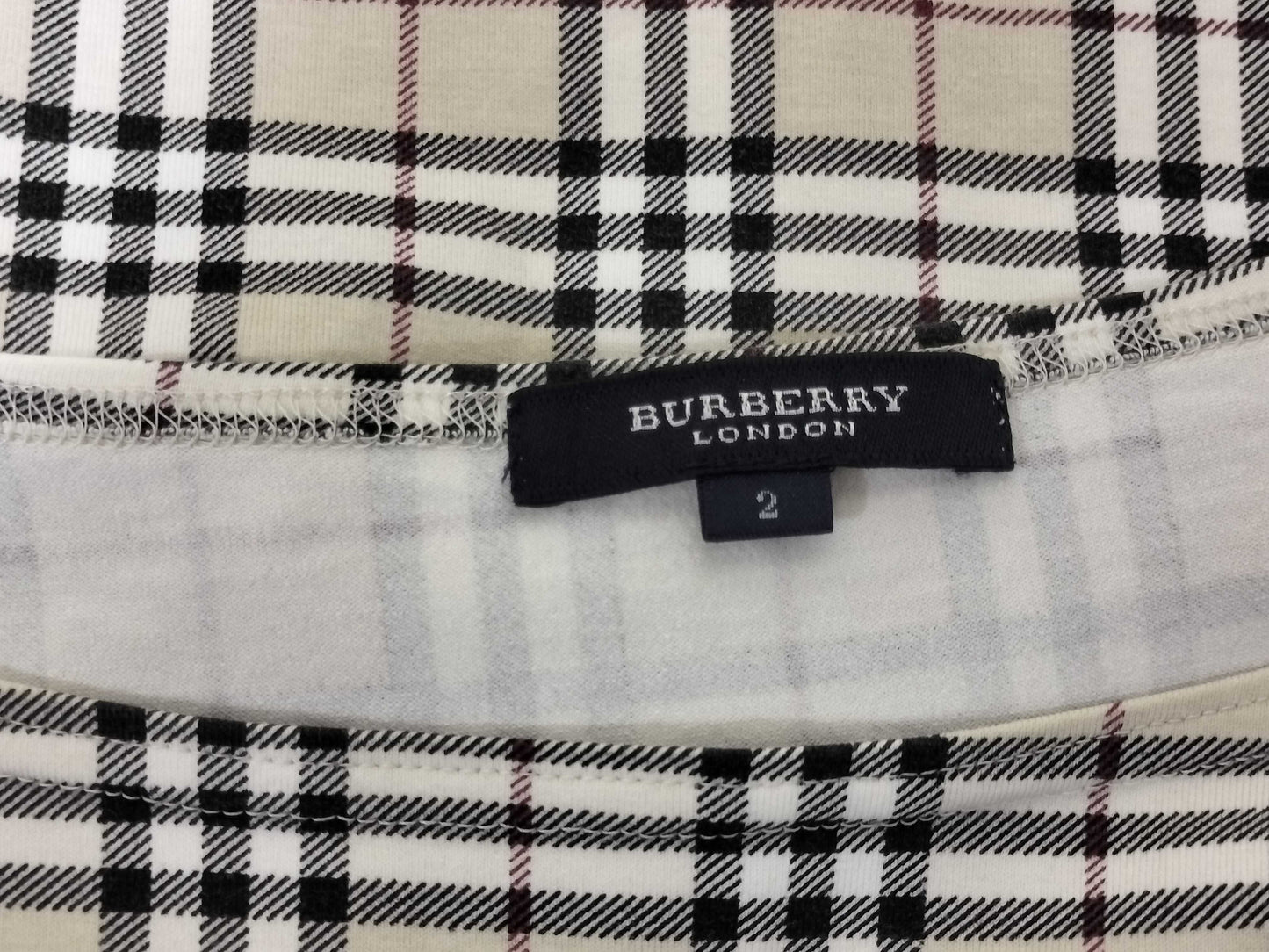 BURBERRY Burberry Check Pattern Size 2 T-shirt
