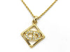 Dior CD logo rhinestone necklace
