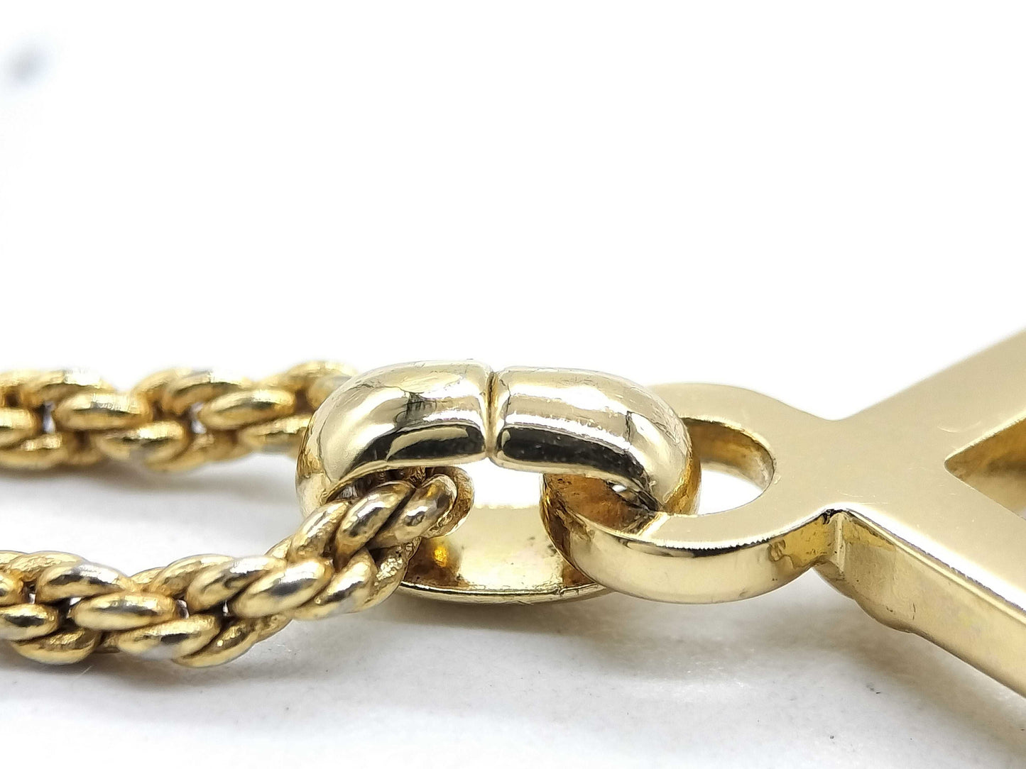 Dior CD logo rhinestone necklace