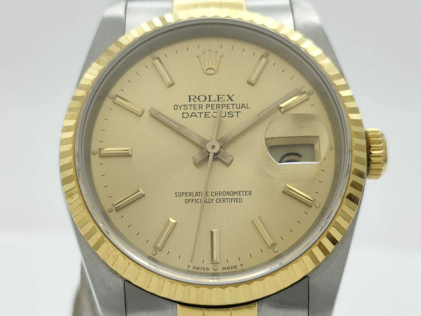 ROLEX 16233 L887815 Champagne Dial Boys' Watch